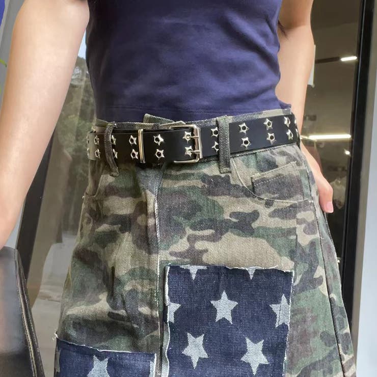 ダブルピン スターアイレットベルト スタッズベルト | M.Y.A. | 詳細画像9 