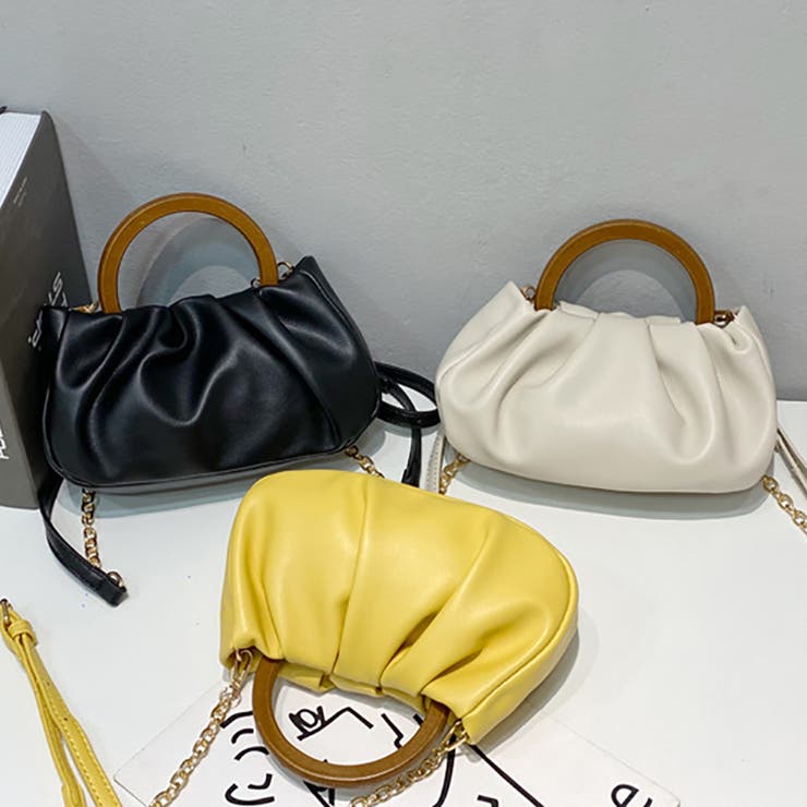 ウッドハンドルミニバッグ ショルダーバッグ ハンドバッグ 2way | M.Y.A. | 詳細画像24 