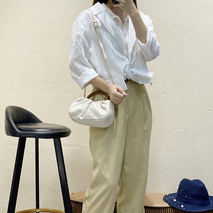 ウッドハンドルミニバッグ ショルダーバッグ ハンドバッグ 2way | M.Y.A. | 詳細画像31 