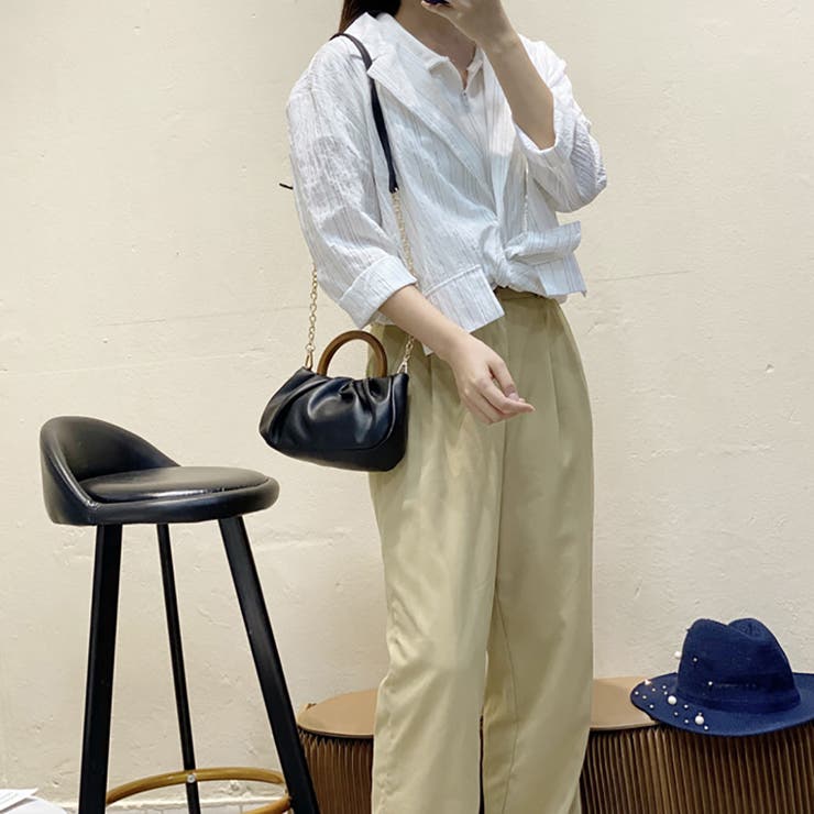 ウッドハンドルミニバッグ ショルダーバッグ ハンドバッグ 2way | M.Y.A. | 詳細画像32 