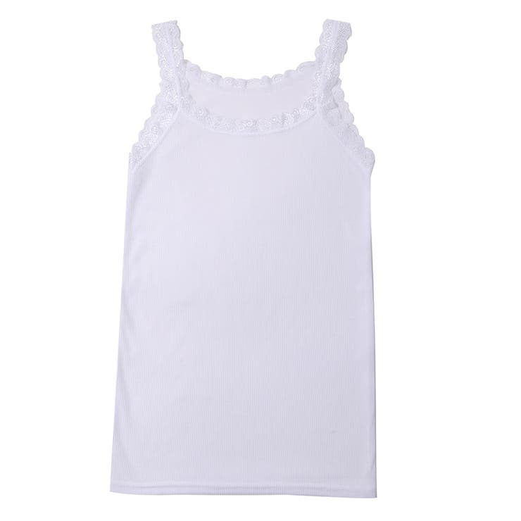 キャミソール レース リブ 薄手 下着 肌着 速乾 サラサラ | M.Y.A. | 詳細画像18 