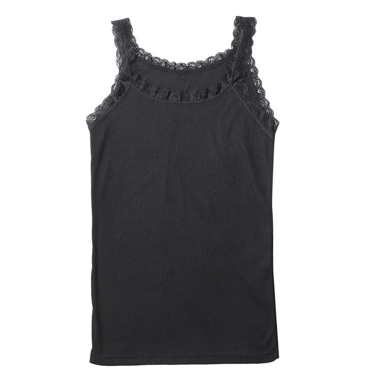 キャミソール レース リブ 薄手 下着 肌着 速乾 サラサラ | M.Y.A. | 詳細画像20 