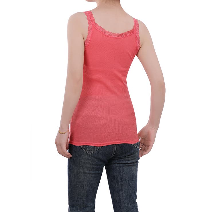 キャミソール レース リブ 薄手 下着 肌着 速乾 サラサラ | M.Y.A. | 詳細画像10 