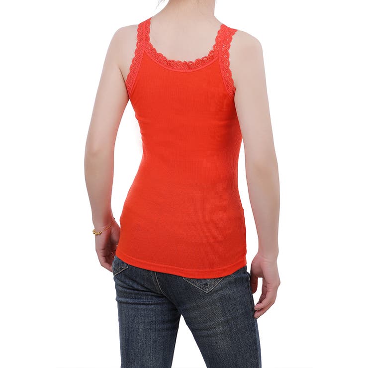 キャミソール レース リブ 薄手 下着 肌着 速乾 サラサラ | M.Y.A. | 詳細画像11 