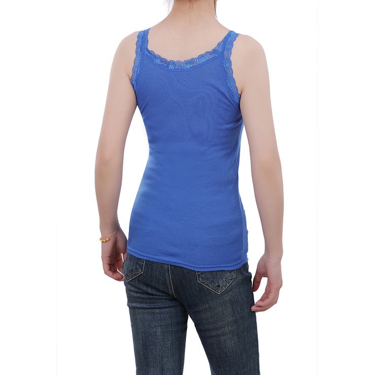 キャミソール レース リブ 薄手 下着 肌着 速乾 サラサラ | M.Y.A. | 詳細画像16 