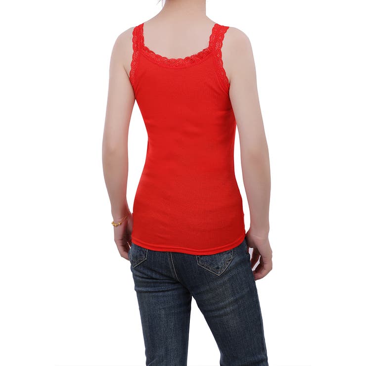 キャミソール レース リブ 薄手 下着 肌着 速乾 サラサラ | M.Y.A. | 詳細画像17 