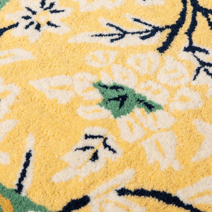 イエロー | 職人の手作りウールマット ポタリー 約50×80cm | MY ROOM’S