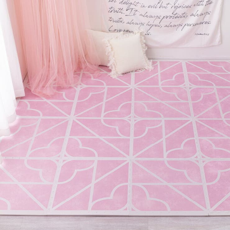 【9枚セット】ジョイントマットキュロス約60×60cm9枚入り可愛い室内用屋内用おしゃれ大判子供部屋敷き詰めジョイントラグ
