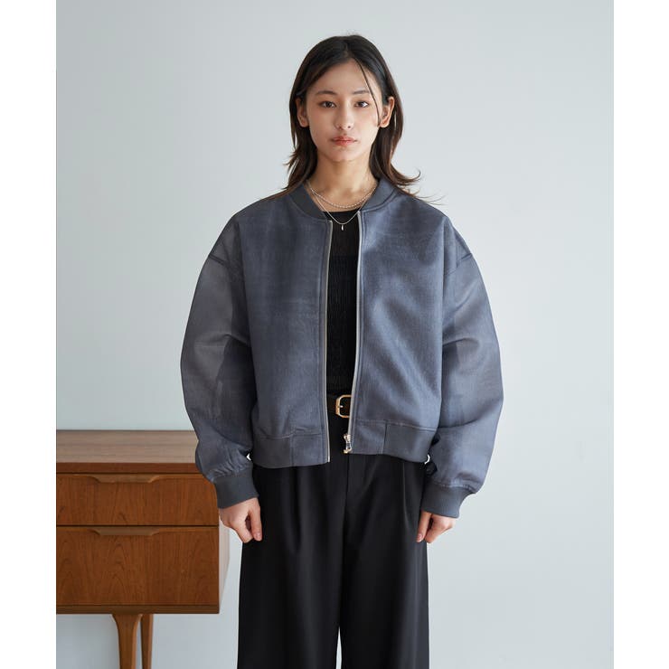 インディゴブルー | SHEER BLOUSON | My shawty