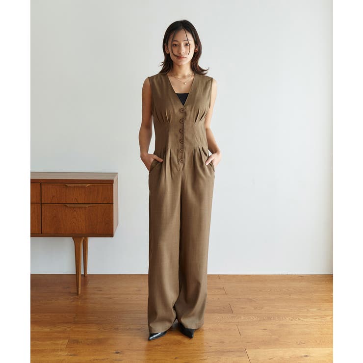 ブラウン | LINEN  ALL IN ONE | My shawty