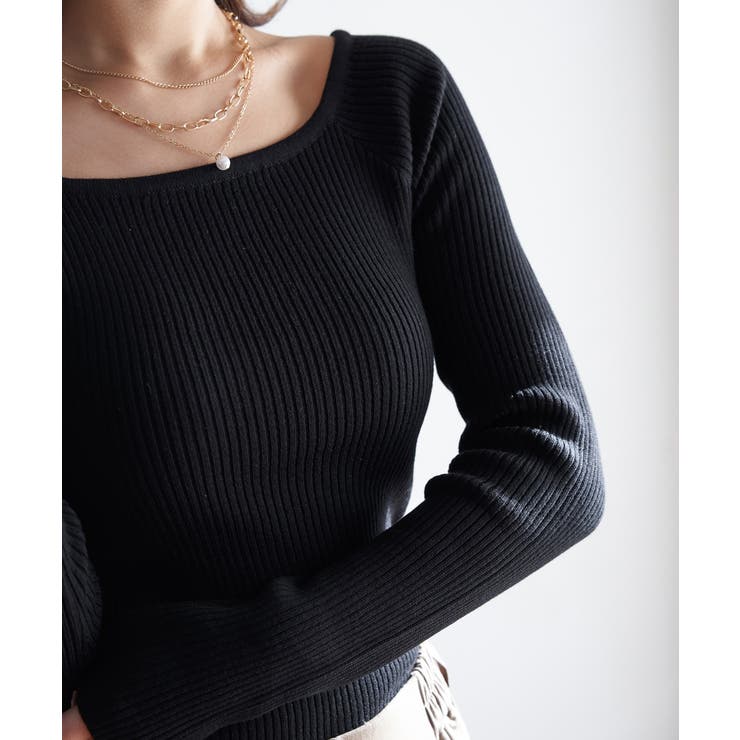 RIB KNIT TOP | My shawty | 詳細画像6 
