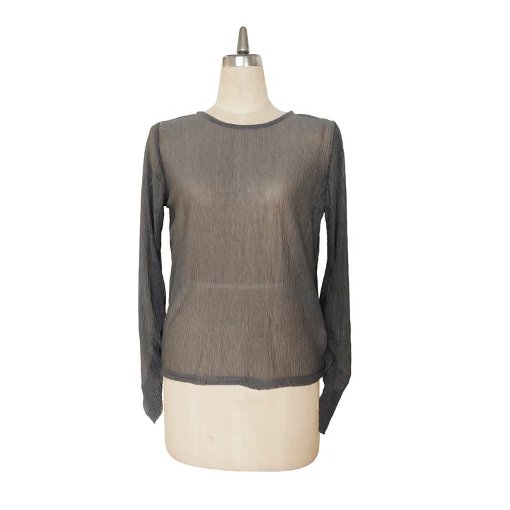 チャコールグレー | LAME GATHER TOP | My shawty