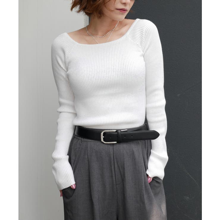 RIB KNIT TOP | My shawty | 詳細画像7 