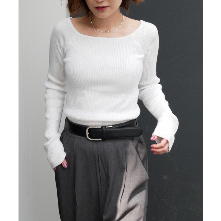 RIB KNIT TOP | My shawty | 詳細画像8 