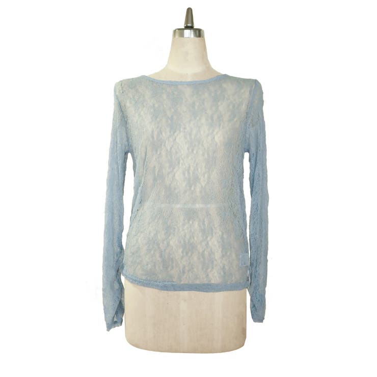 ライトブルー | LACE GATHER TOP | My shawty