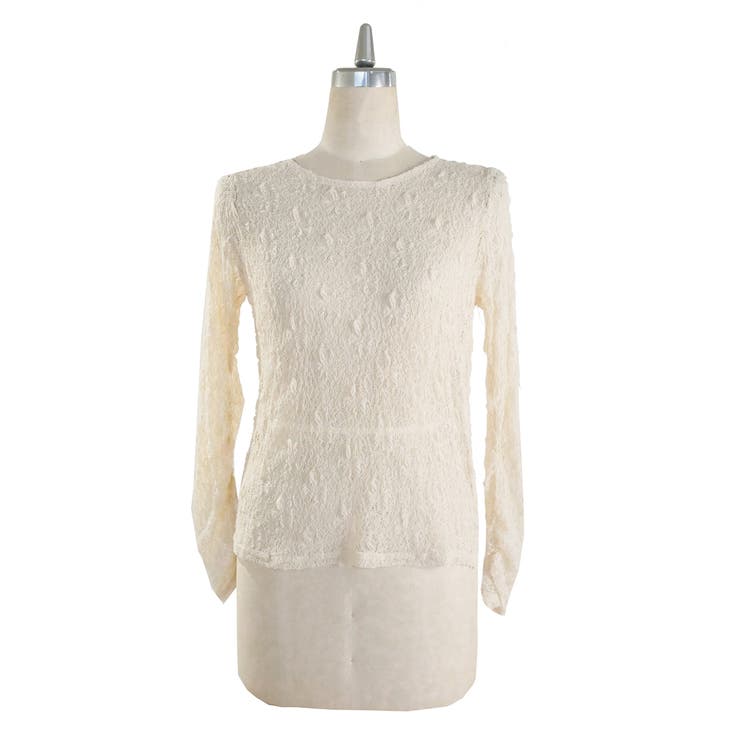 ライトベージュ | LACE GATHER TOP | My shawty