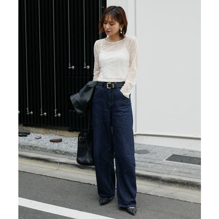 LACE GATHER TOP | My shawty | 詳細画像5 