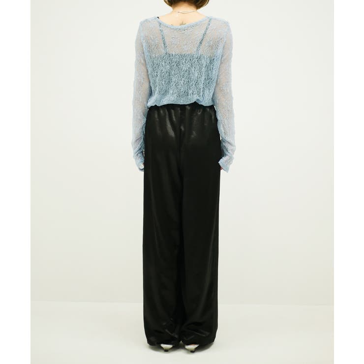 SATIN EASY WIDE PANTS | My shawty | 詳細画像3 