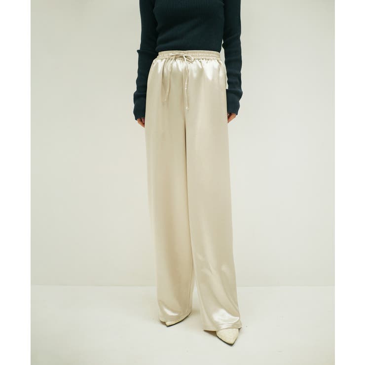 SATIN EASY WIDE PANTS | My shawty | 詳細画像5 