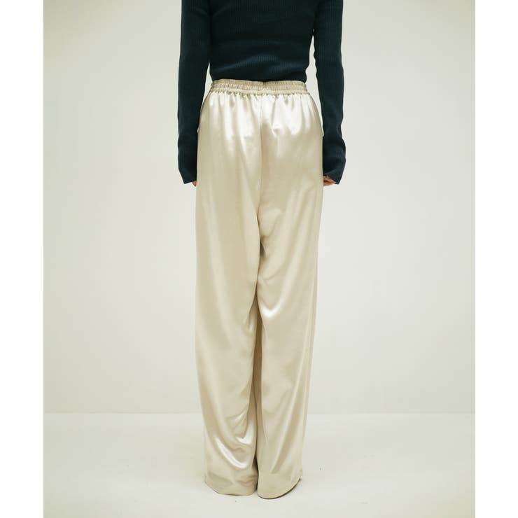 SATIN EASY WIDE PANTS | My shawty | 詳細画像6 