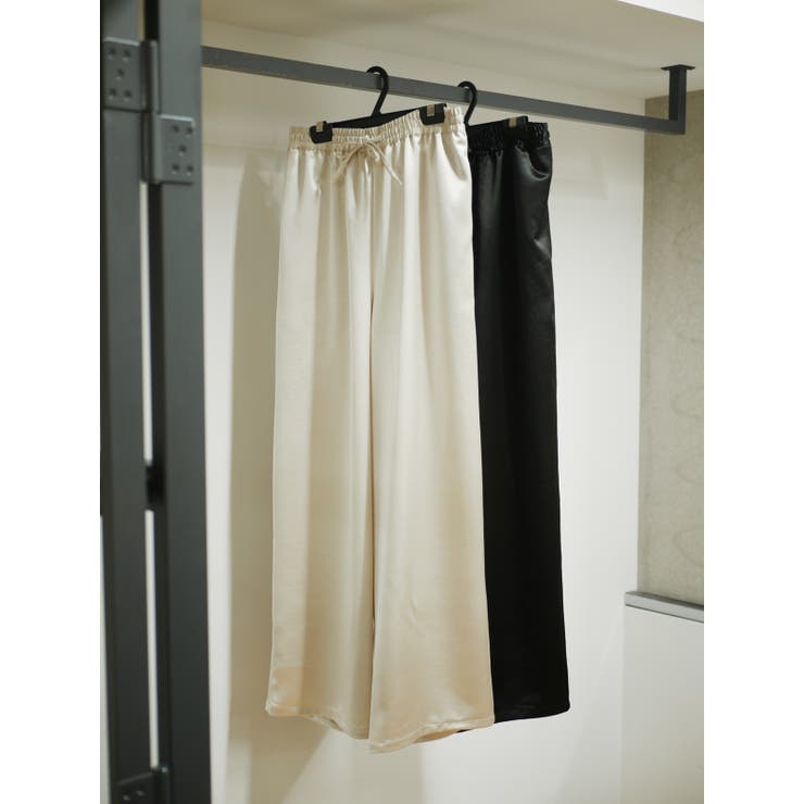 SATIN EASY WIDE PANTS | My shawty | 詳細画像7 