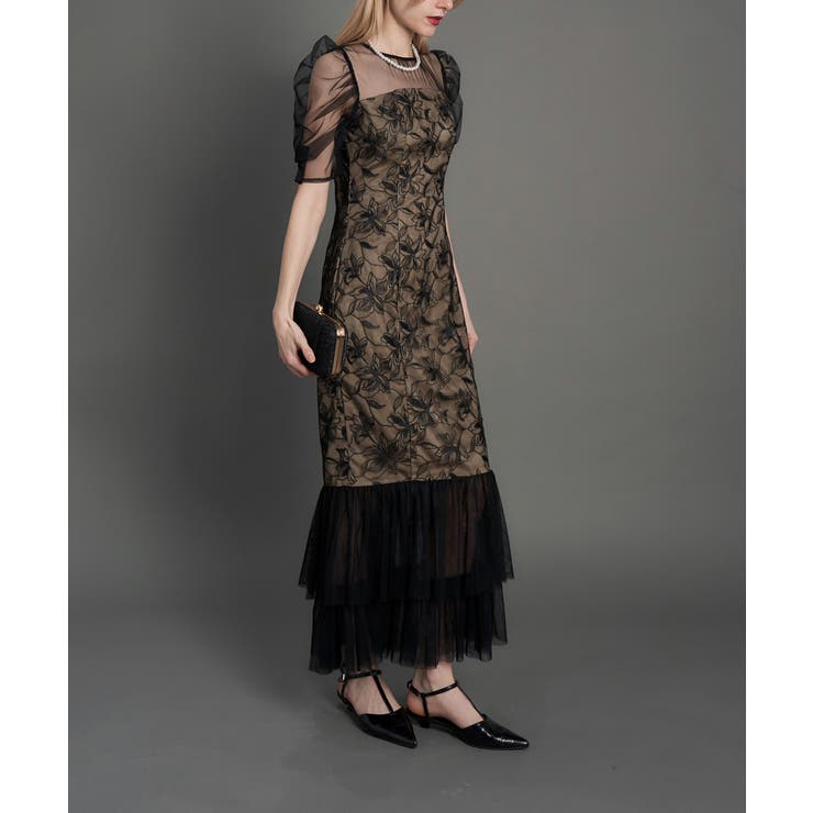 LILY LACE TIERD DRESS | My shawty | 詳細画像7 