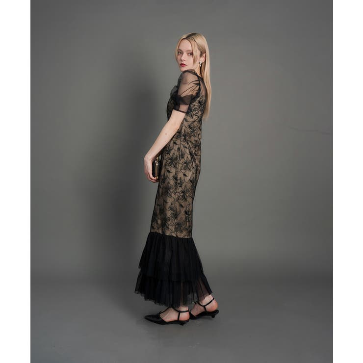 LILY LACE TIERD DRESS | My shawty | 詳細画像4 