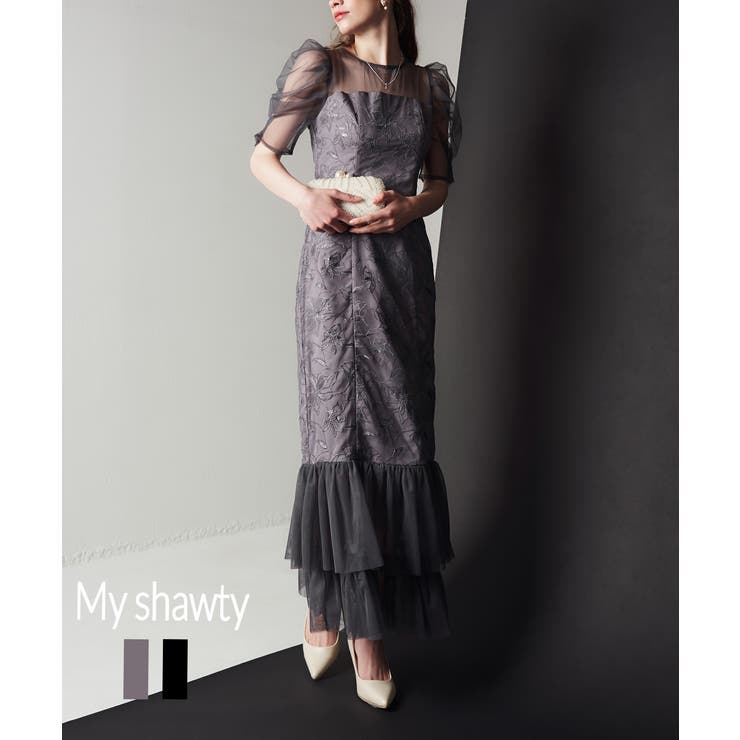 LILY LACE TIERD DRESS | My shawty | 詳細画像1 
