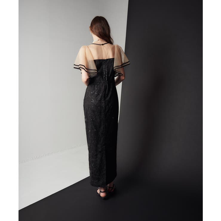 FLARE SLEEVE LACE DRESS | My shawty | 詳細画像4 