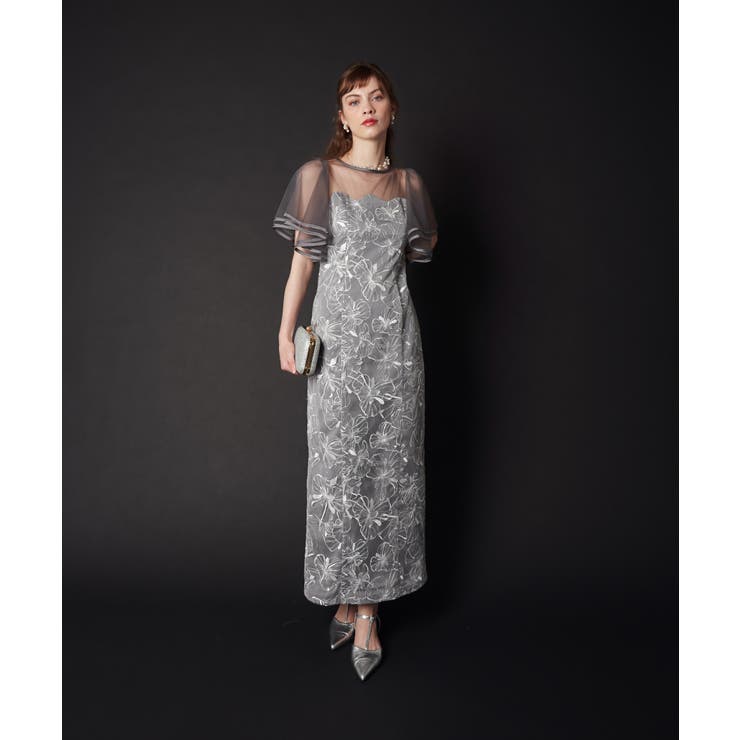 FLARE SLEEVE LACE DRESS | My shawty | 詳細画像8 