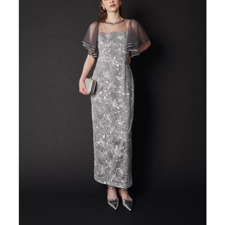 FLARE SLEEVE LACE DRESS | My shawty | 詳細画像10 