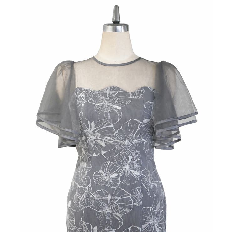 FLARE SLEEVE LACE DRESS | My shawty | 詳細画像12 