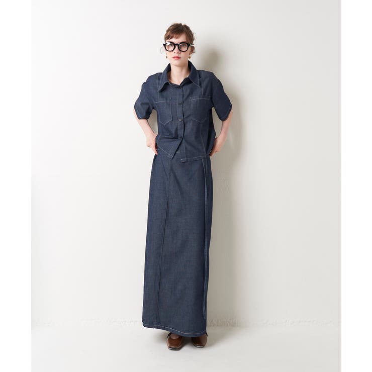 DENIM SKIRT SET UP | My shawty | 詳細画像2 