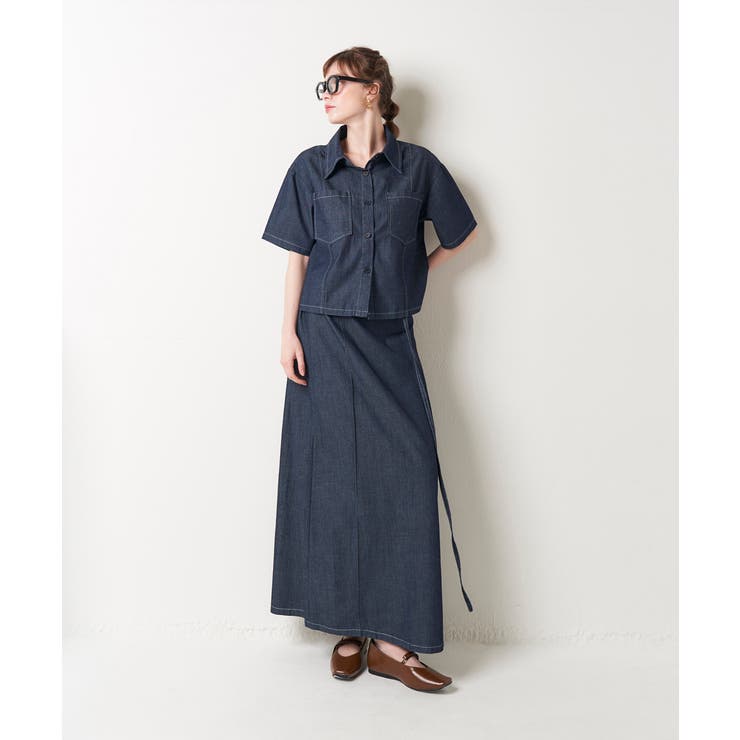 DENIM SKIRT SET UP | My shawty | 詳細画像4 
