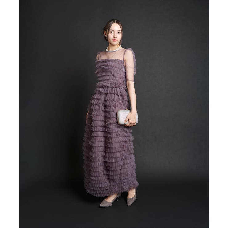 パープル | FLUFFY TULE DRESS | My shawty