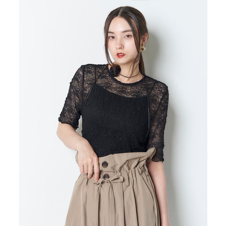 LACE SHORT SLEEVE | My shawty | 詳細画像6 