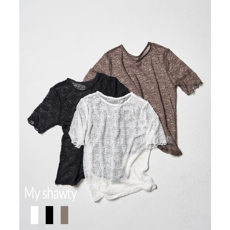 LACE SHORT SLEEVE | My shawty | 詳細画像1 