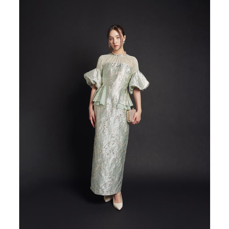 JACQUARD OFF SHOLDER DRESS | My shawty | 詳細画像2 