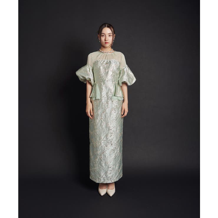 JACQUARD OFF SHOLDER DRESS | My shawty | 詳細画像5 