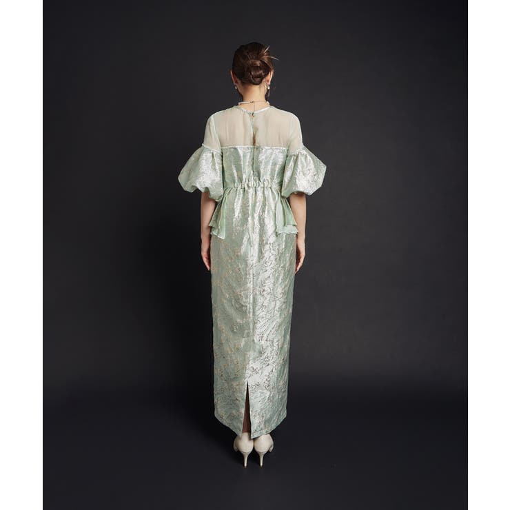 JACQUARD OFF SHOLDER DRESS | My shawty | 詳細画像7 