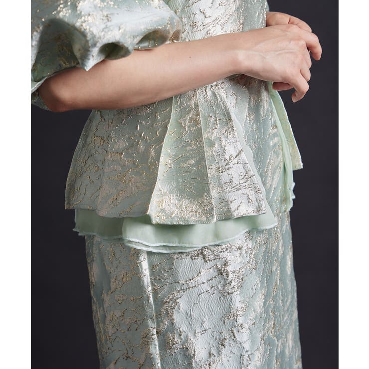 JACQUARD OFF SHOLDER DRESS | My shawty | 詳細画像8 