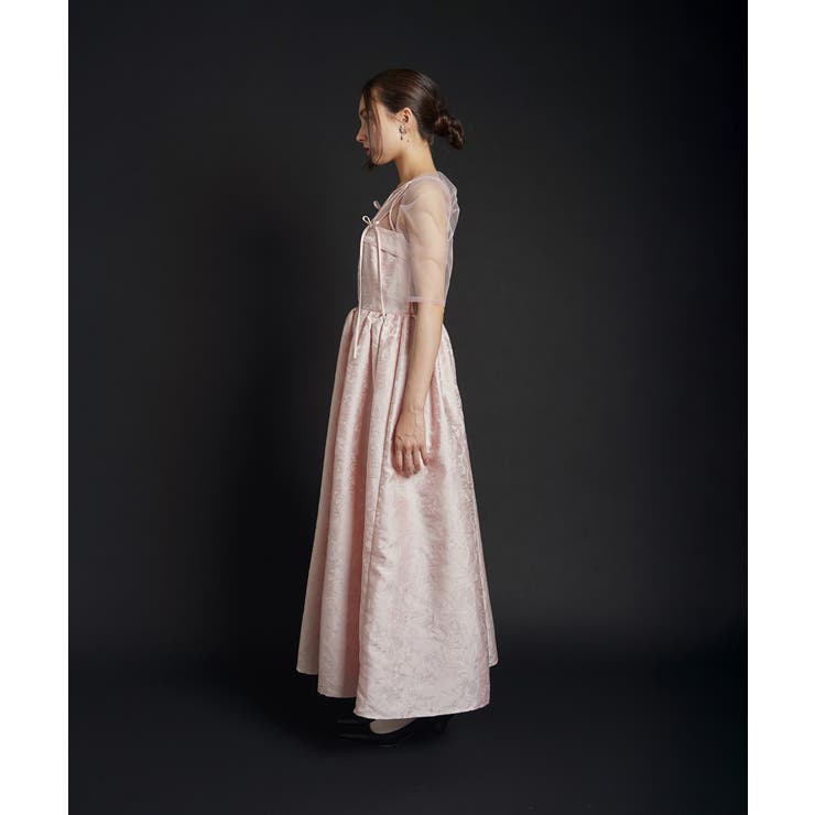 RIBBON MOTIF JACQUARD DRESS | My shawty | 詳細画像5 