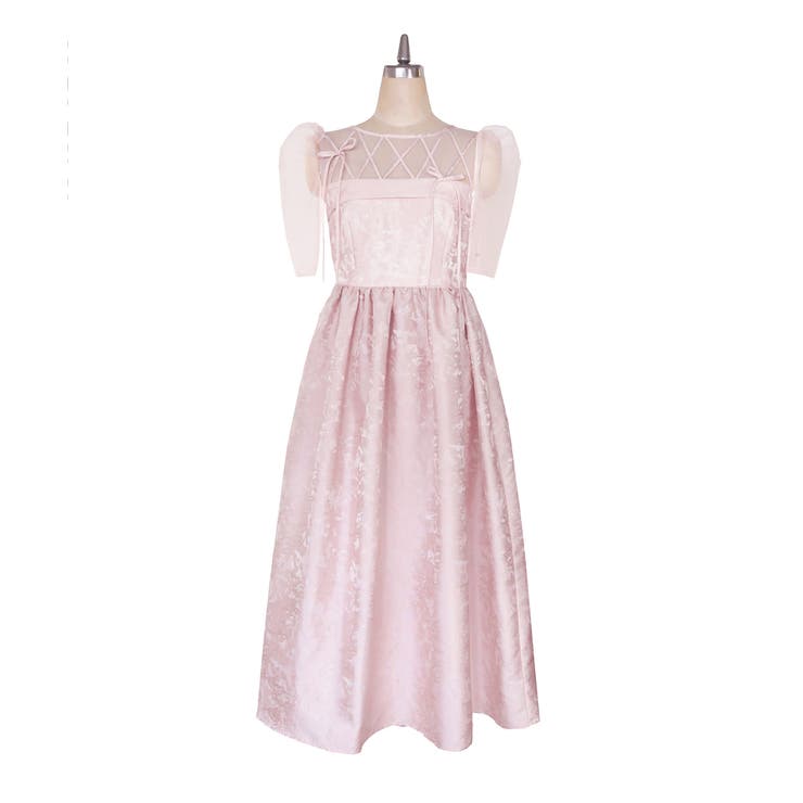 RIBBON MOTIF JACQUARD DRESS | My shawty | 詳細画像12 