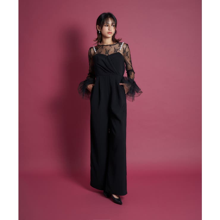 2WAY PEARL STRAP PANTS DRESS | My shawty | 詳細画像13 