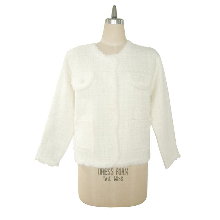 アイボリー | CLASSIC KNIT JACKET | My shawty