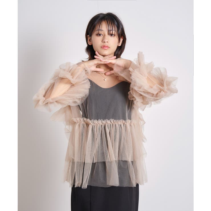 FRILL TULE TOP | My shawty | 詳細画像11 