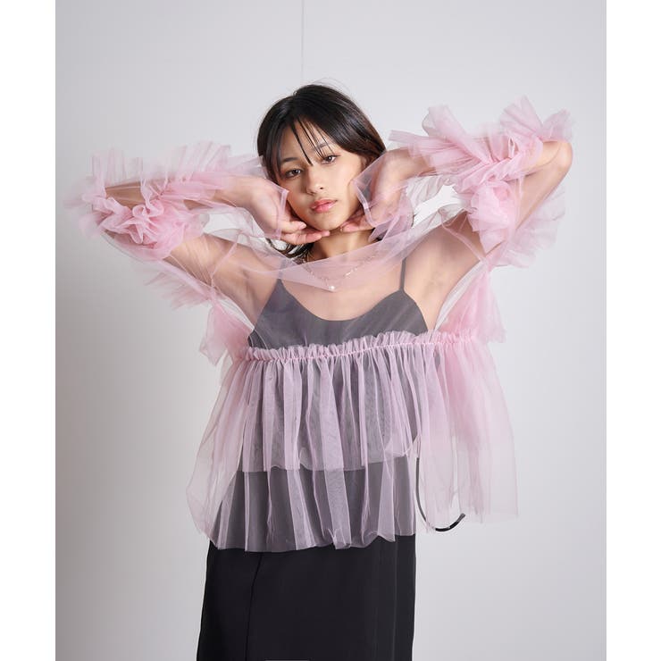 FRILL TULE TOP | My shawty | 詳細画像15 