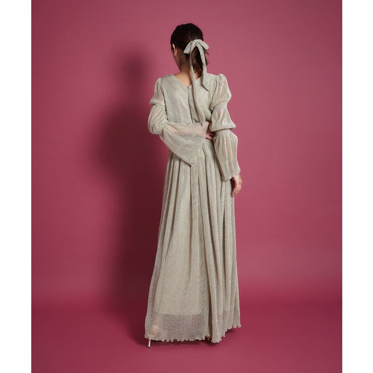 LAME PLEATS DRESS | My shawty | 詳細画像4 
