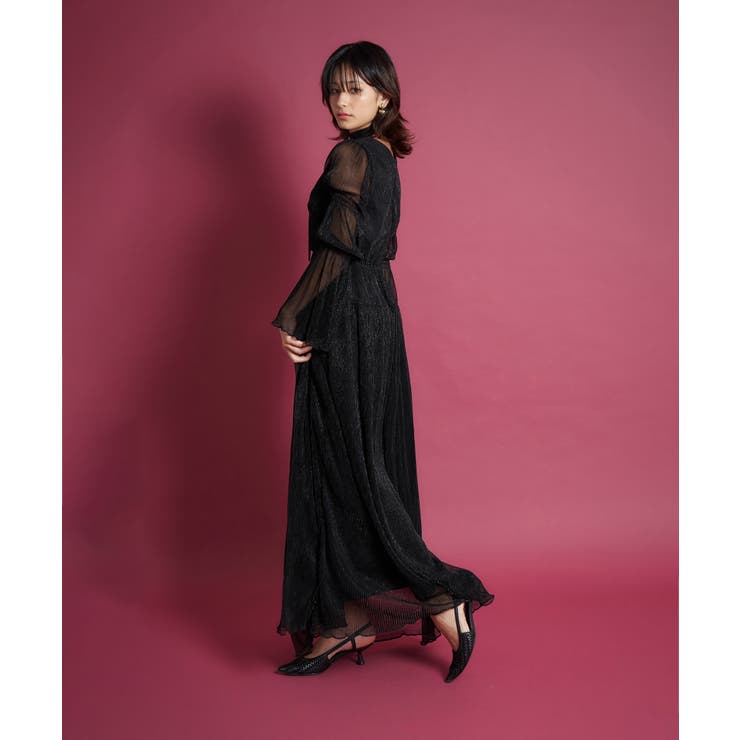 LAME PLEATS DRESS | My shawty | 詳細画像7 