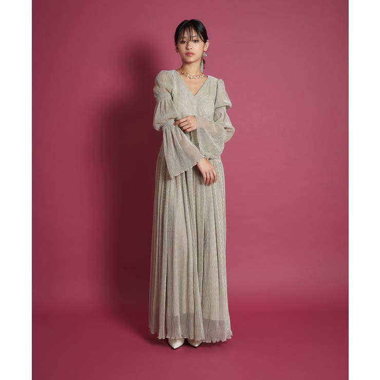 LAME PLEATS DRESS | My shawty | 詳細画像2 